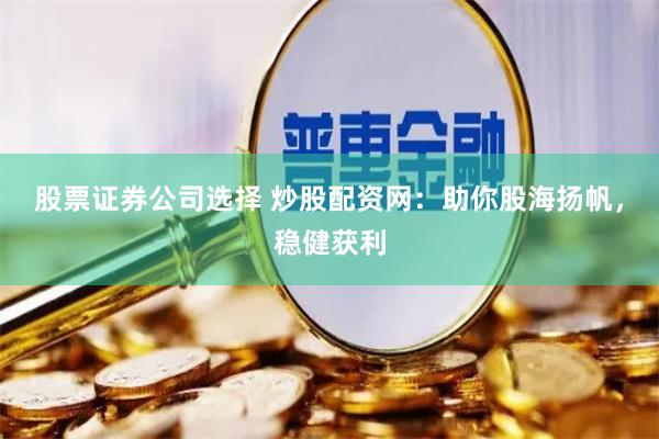 股票证券公司选择 炒股配资网：助你股海扬帆，稳健获利